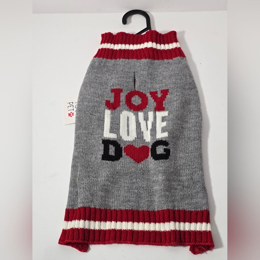 Love you pet joy love dog sweater s m nwt